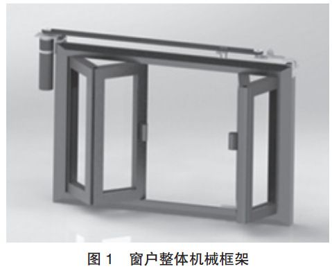 图 1　智能窗户整体机械框架