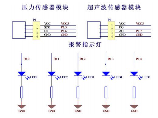 趣味体重秤电路单元